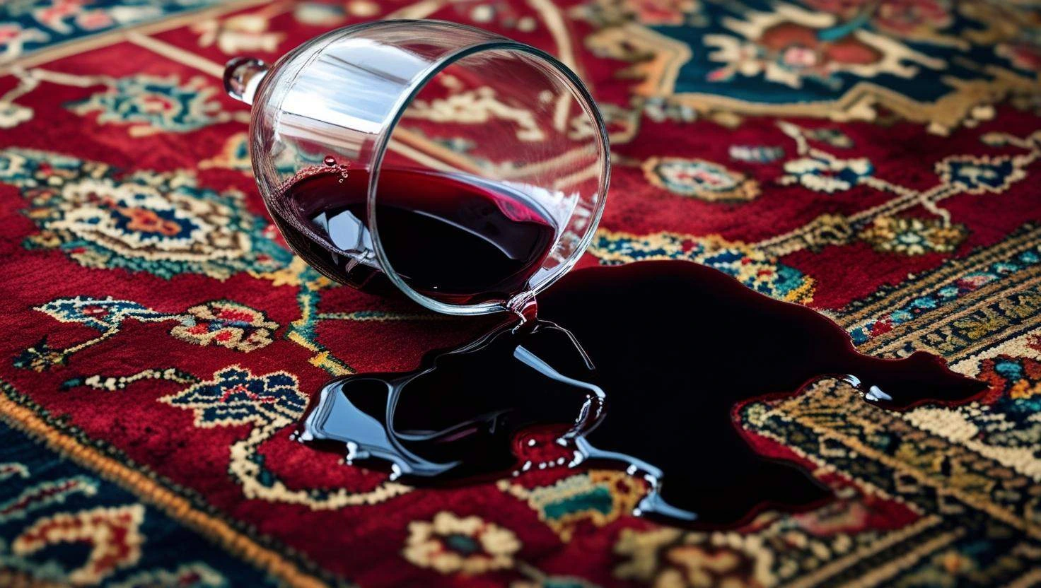 Wine Stain Removal for Persian Carpets in Menlo Park